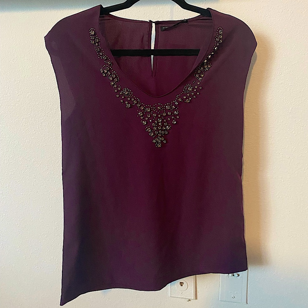 Harlowe & Graham purple top